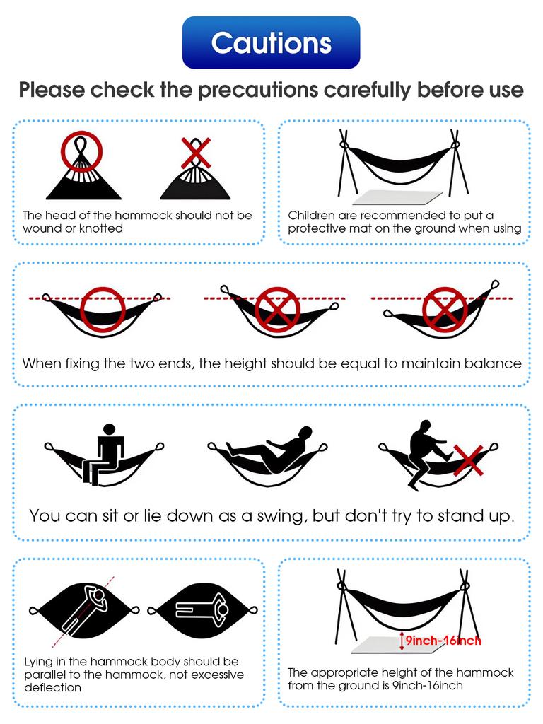 Red rope containing 260 * 100cm widened outdoor camping hammock, anti rollover canvas hammock, double thick hammock