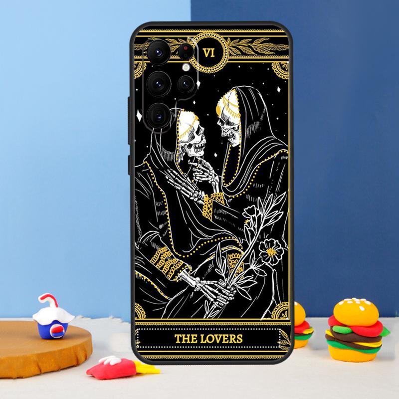

Чехол для телефона с картами Таро для Samsung Galaxy S25 Ultra S9 S10 S20 S22 S21 FE S23 Plus S24 Ultra Cover Coque Galaxy S23 Plus