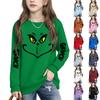 Ragazzi Ragazze Bambini Moda Quotidiana Versatile Casual Girocollo Felpe Quotidiana Manica Lunga Patchwork Top Felpe