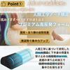 Footrest Pillow Concentration and Reduces Foot Footrest for and Comfortable Foot Reduces Leg Black Ottoman/Foot [Improves Swelling] Under-Desk Rest,
