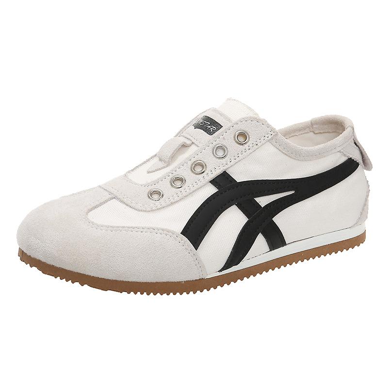 [Fanfuna] Lazy people pedal German training shoes for women 2025 summer new color matching soft-soled casual Forrest Gump shoes for women