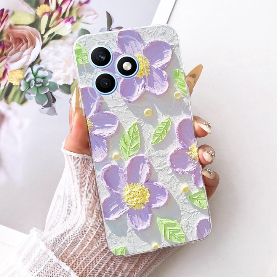 For Honor X8d 4G Case Cool Fashion Painted Cover 6.77'' Soft Silicone Phone Case For Honor X8d X 8d HonorX8d 4G Back Cover Coque
