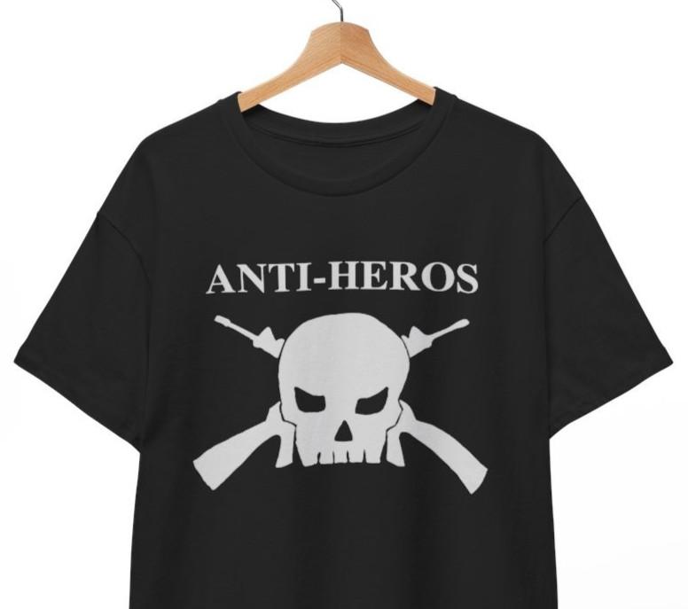 ANTI HEROS - T-SHIRT - Punk, Skinhead, Anti Racist, Oi, American  Unisex Tee