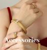 Elegant Gold-Plated Zircon Elastic Bangle: Korean-European Style Women's Jewelry