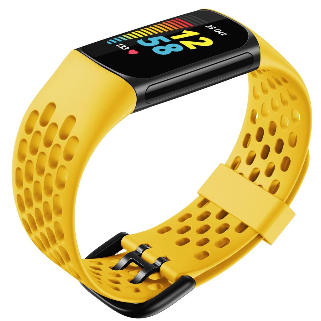 Strap For Fitbit Charge 5/6 Smart Watch Band Sports Breathable Strap Silicone Wristband For Fit Bit Charge5 Bracelet Accessories