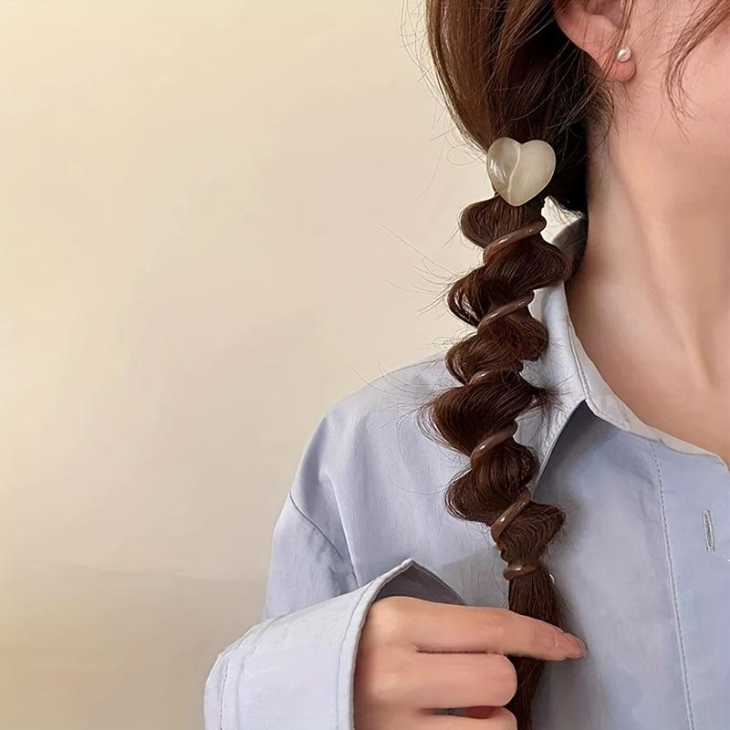 3 szt./zestaw Piękna dekoracyjna opaska do włosów z drutu telefonicznego, akcesoria do kucyków dla kobiet, zestaw stylowych warkoczyków z pętelkami do włosów