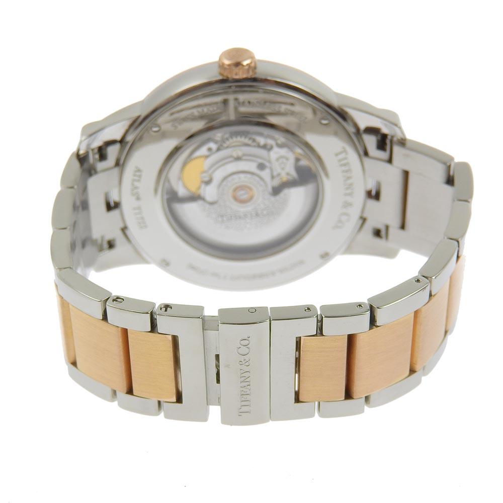 TIFFANY&Co. Atlas Dome Watches Z1810.68.13A21A.00A WhiteDial Stainless Steel/Plated Gold Mechanical Automatic Analog display mens Used