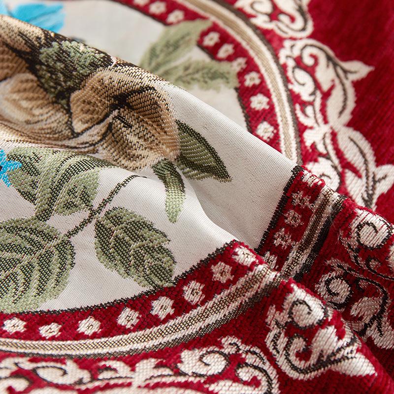 Peony Flower Bedside Soft Cover Backrest Chinese Style Light Luxury Pillow Embroidery