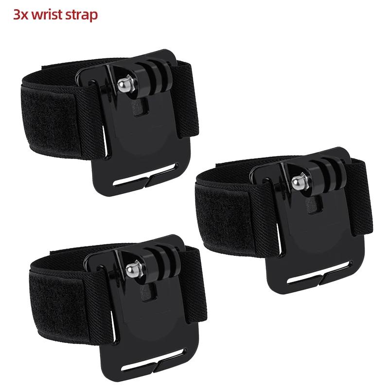 Supporto da Polso Regolabile per Braccio per GoPro Hero 13 12 11 10 9 8 7 SJCAM AKASO insta360 DJI Osmo Action Camera Accessori