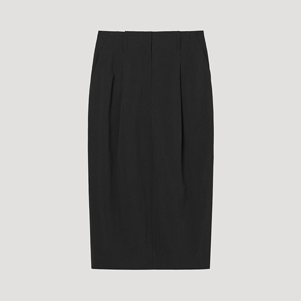 

[SHe S miSS] One Tuck Back Slit H Line Long Skirt SwwSkp22050 Bk blacks/55