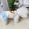 Dog Dress Ice Cream Print Small Puppy Sleeveless Sundress Summer Breathable Ruffle Pet Skirt for Small Dogs Cats
