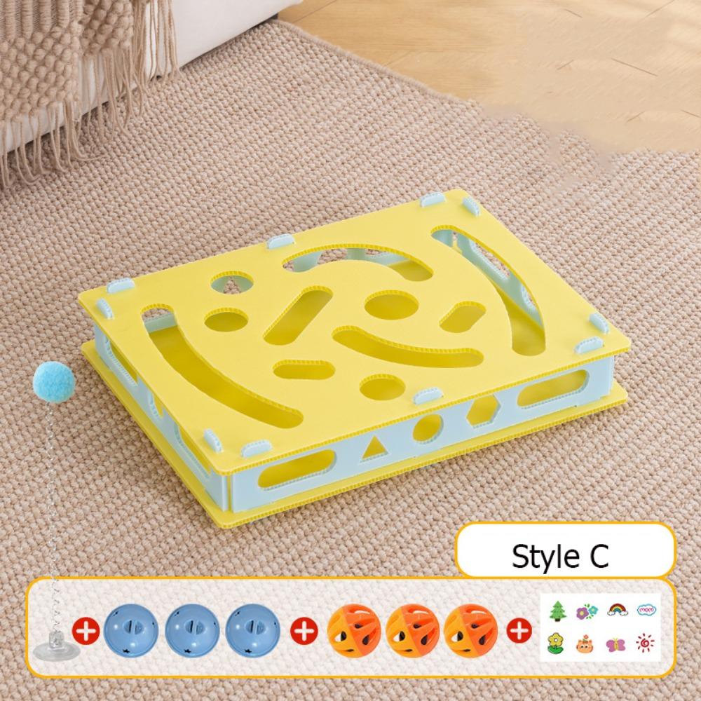 Detachable Interactive Cat Toy Plastic Cat Hole Digging Toy Cat Maze Toys  Relieve Boredom