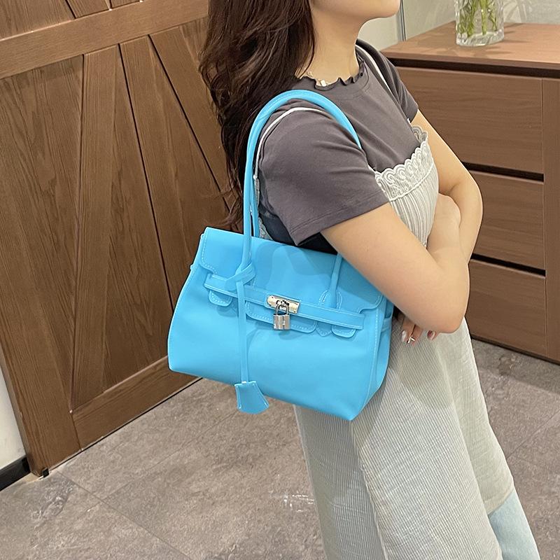 Borsa a Tote Jelly di Lusso da Donna 2026 - Borsa Kelly Colore Caramella Estiva