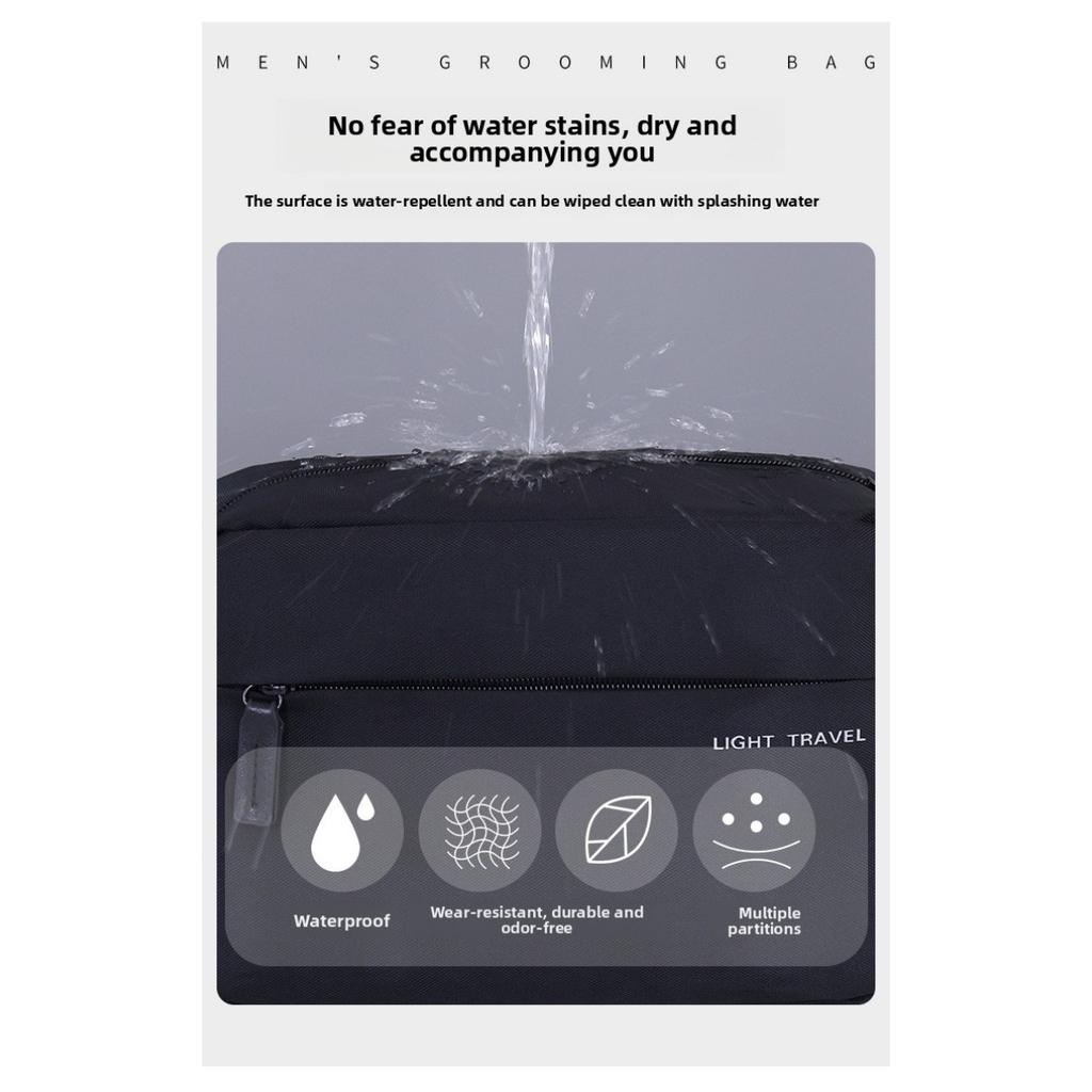 Špičkový dojem, Velkokapacitní cestovní, Pánská kosmetická taška, Tři v jednom, Rozdělené úložné prostory, Kosmetická taška, Taška na fitness a plavání