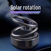Solar Aluminum Alloy Dual-Ring Car Air Freshener and Interior Decoration
