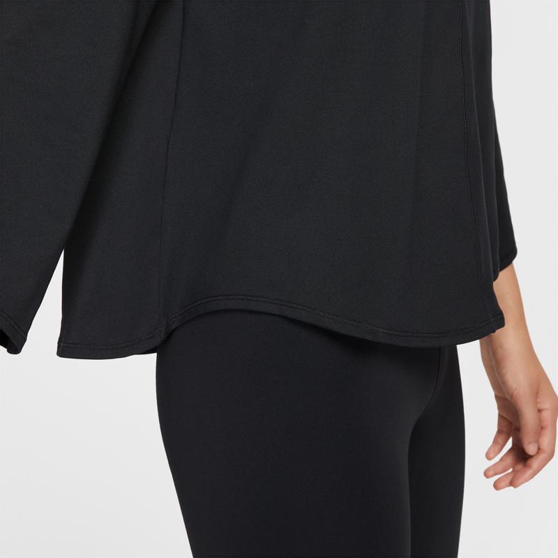 Nike Solid Color Crew Neck Long Sleeve T-Shirt Women tops IH8598-010