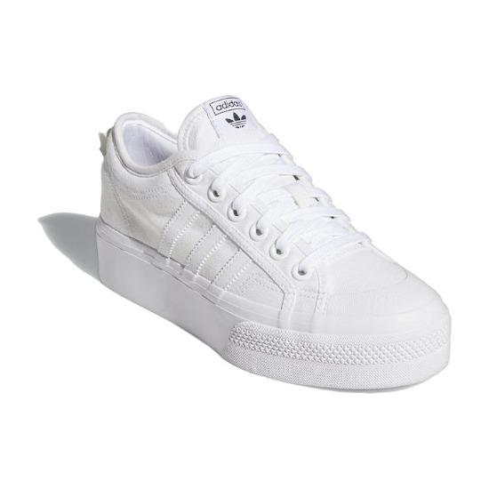 Adidas Nizza Platform Triple White Women Sneakers  FV5322