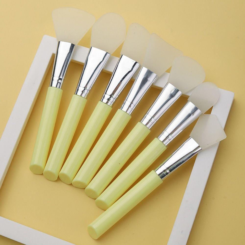 7Pcs Makeup Brush Facial Mud Mixing Brush DIY Silicone Mask Brush Set Reusable   Home