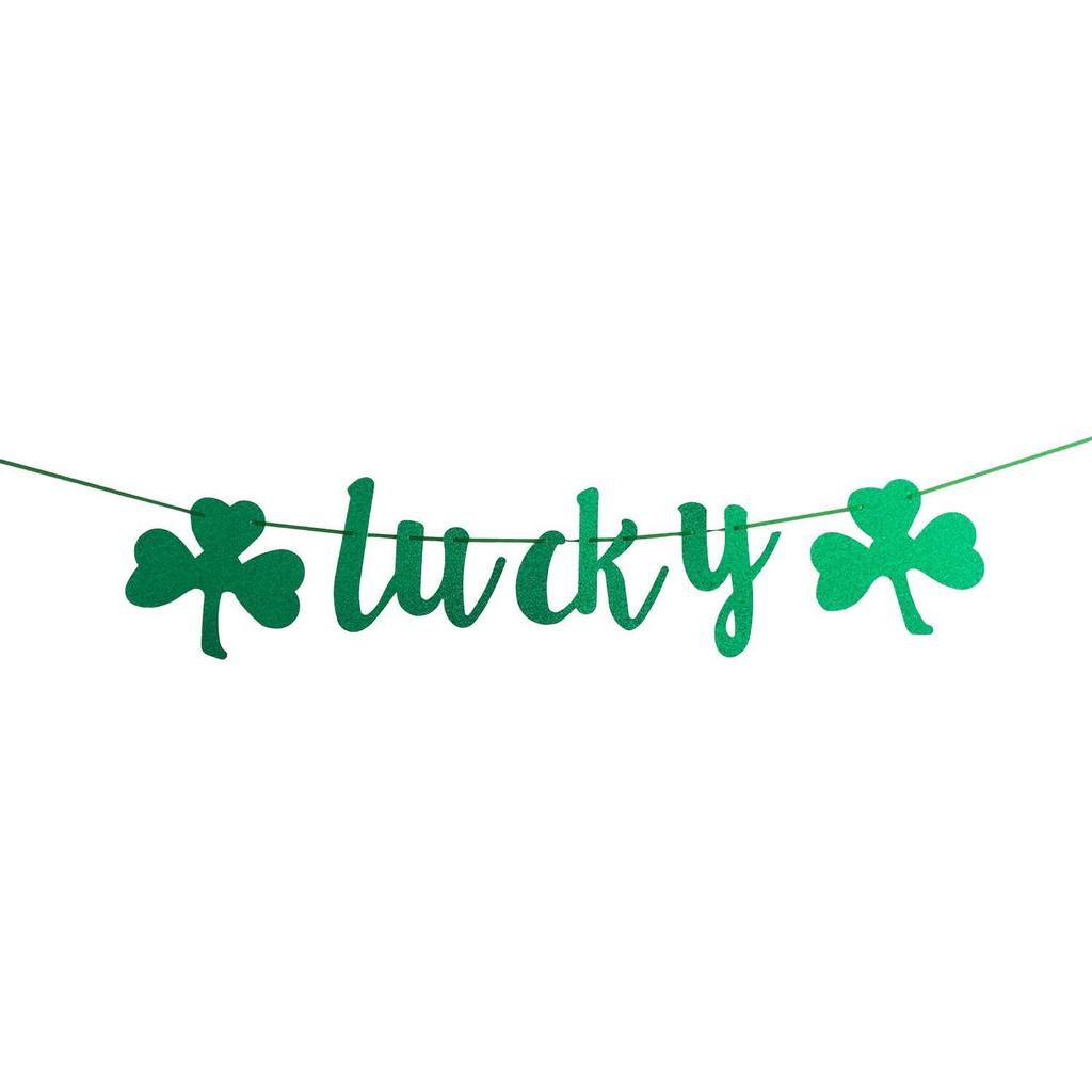 St. Patrick's Day Shamrock Party Decoration Flags