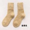 5/10 Pairs Casual Winter Fleece Lined Thickened Warm Socks for Women College Style Mid Calf Socks Ultra Thick Wool Socks Solid Color Long Socks