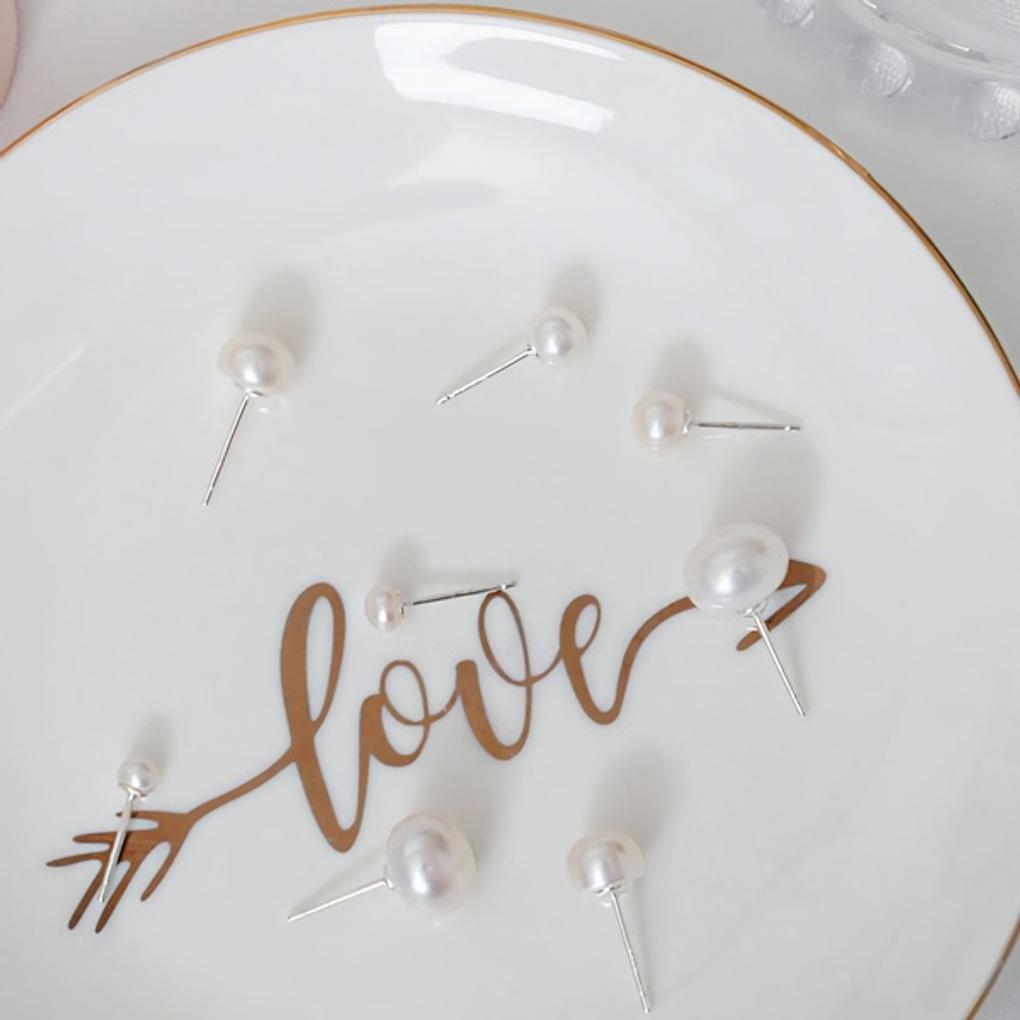 

Нові сережки з натуральних прісноводних перлів зі срібла 925 проби для жінок RS664_4mm