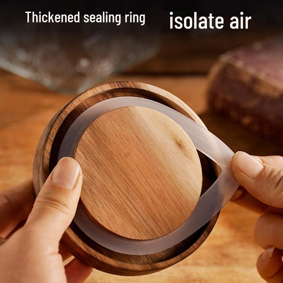 Luftdichtes Glasvorratsglas für Snacks, Trockenfrüchte, Tee, Zucker und Getreide