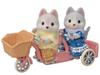 Sylvanian Families Набор для велоспорта ST Mark Сертификация Возраст Игрушка Кукольный домик Sylvanian Families EPOCH Кукла/Мебель [Nakayoshi -Husky Siblings-] DF-15