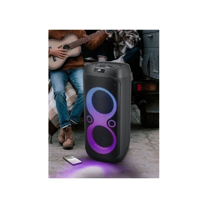 Enceinte Bluetooth - MUSE - M-1937 DJ - 600 Watts - Lumière Multicolore - Batterie Rechargeable