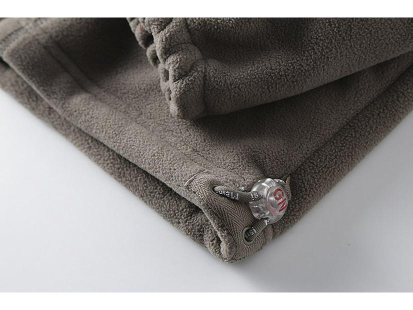 Norwegian Men's Plus-Size Double-Layer Fleece Jacket - Cold-Resistant, Warm, Stand-Up Collar