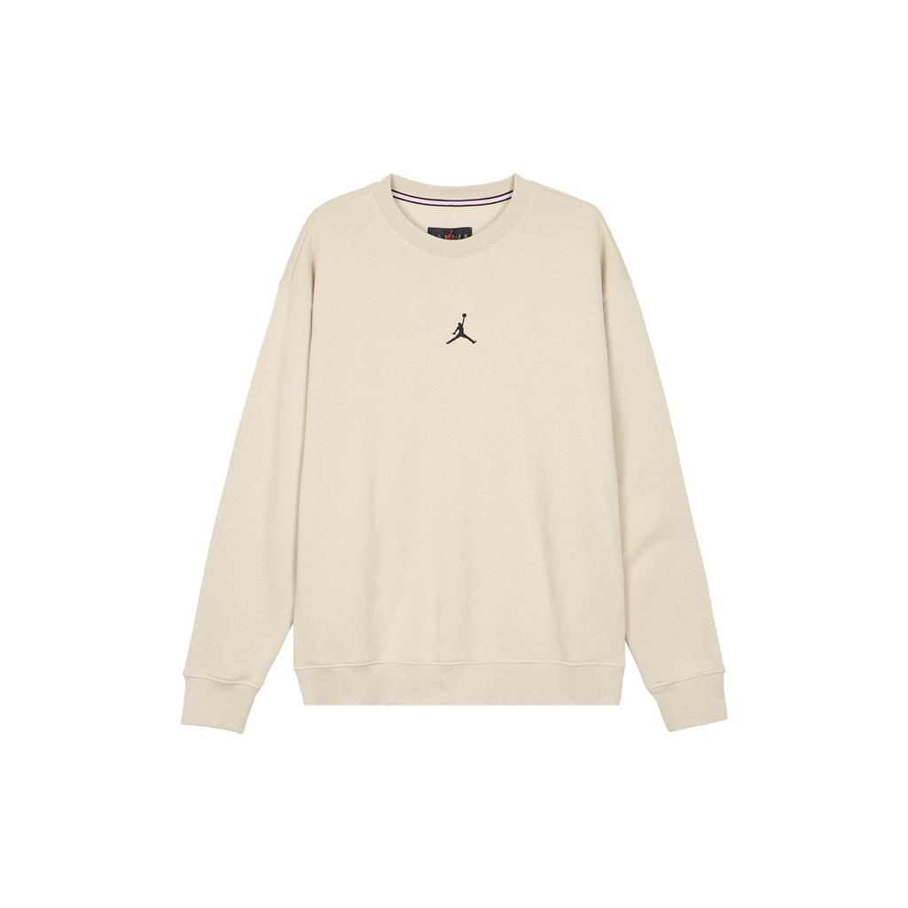 Jordan Essentials Logo Print Fleece Sweatshirt Men Tops Amber FV8451-282