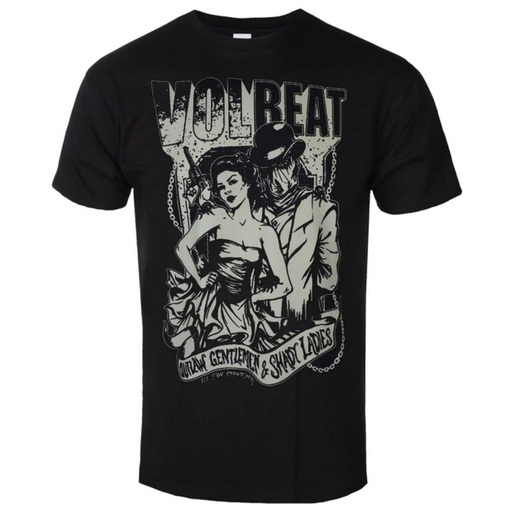 Volbeat Spark Artistic Pattern Rockabilly Metal Band TShirt Casual Street Style Cotton TShirt For Unisex And Unisex