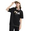 Fila Original Cool And Comfortable Breathable Skin-Friendly Short Sleeve T-Shirt Unisex Tops Black Gold Frozen-Lemon F51M519106F-BG