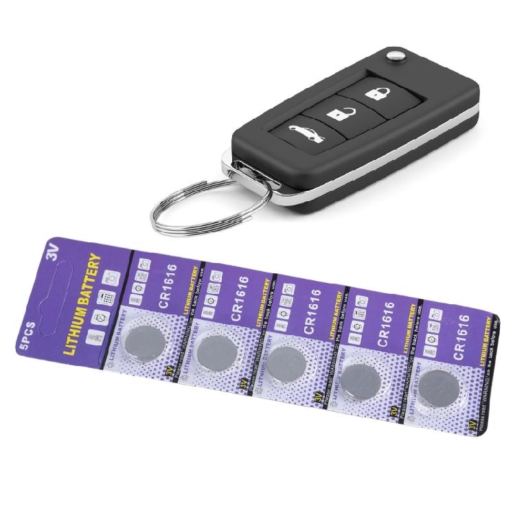 5Pcs CR1616 Batteries 3V Capacity Safety Battery Coin Button Cell Lithium Batteries for Electronic Balanced Watches