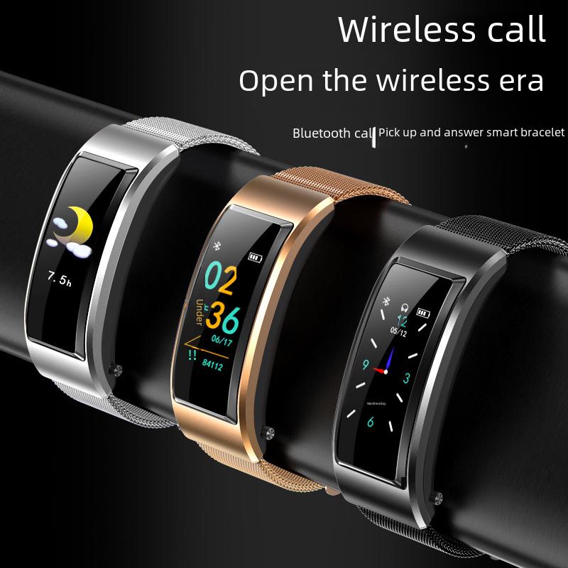 Smart Bracelet with Bluetooth Earbuds: B6S Color Screen Sports Watch for Calls and More