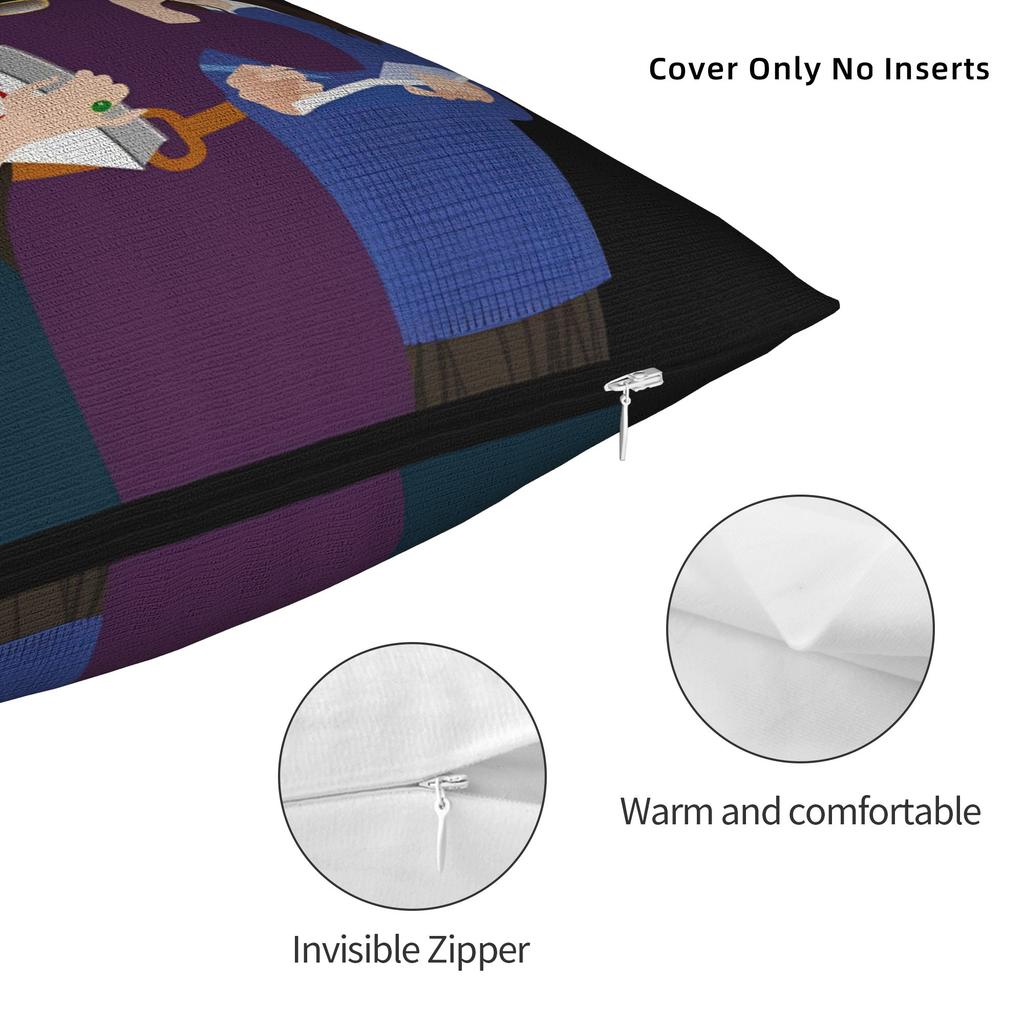 Why Is No One Ready Pillow Cover Retro Trendy Pillow Case For Living Room Sofa Soft Cushion Cover Gift
