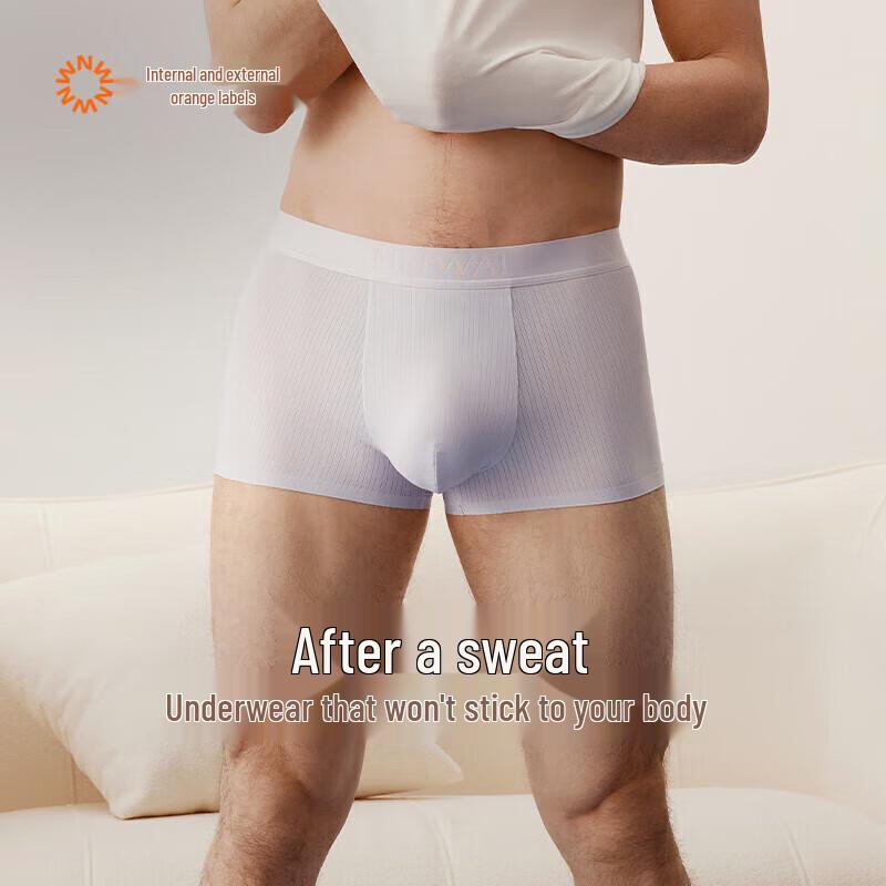 NEIWAI Men's Orange Label Ice Silk Boxer Briefs (3-Pack)