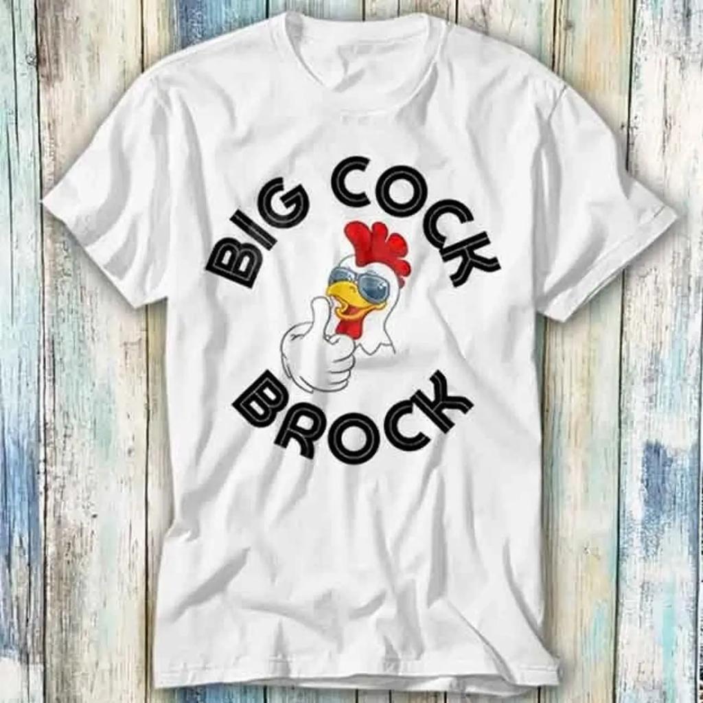 T Shirt Big Cock Brock Humor Parodie Meme Geschenk 1115 vintage Washed Slightly Unisex Casual