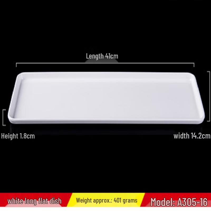 

ZISIZ Melamine Rectangular Serving Tray & Plate