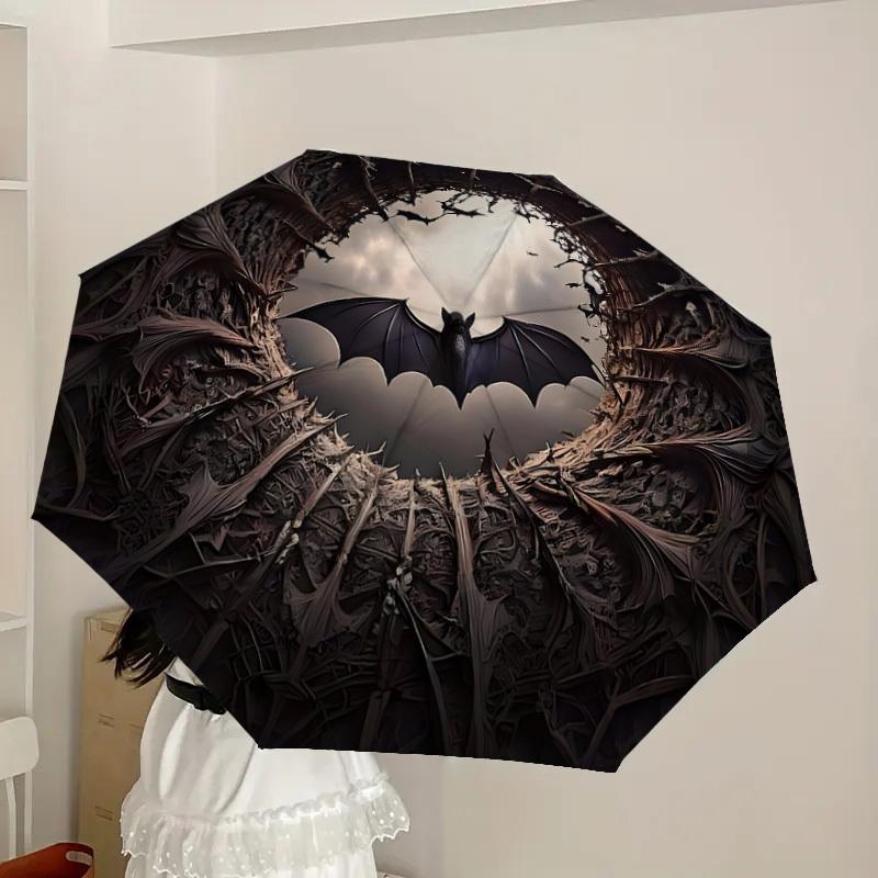 1pc Bat Cave Fantasy Artwork Umbrella with Plastic Handle,Suitable for All Seasons Home Travel Outdoor UmbrellaDD1305