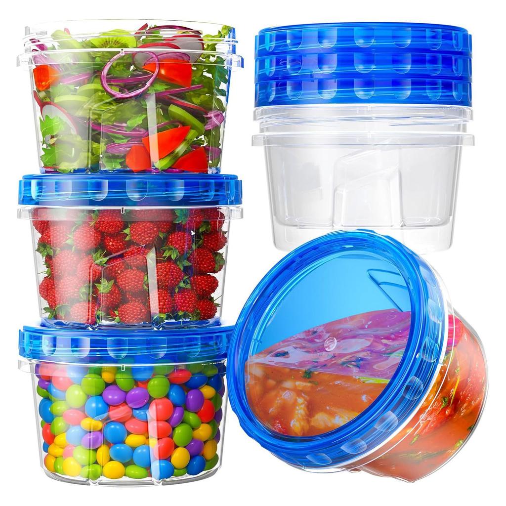 Storage Containers Stackable Leakproof Food Storage Containers with Top Lids Dishwasher Safe for Kitchen