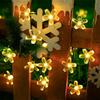 Solar Cherry Blossom String Wedding Christmas Day Courtyard Outdoor Atmosphere Decoration Peach Blossom 5m 20 Lights,Warm