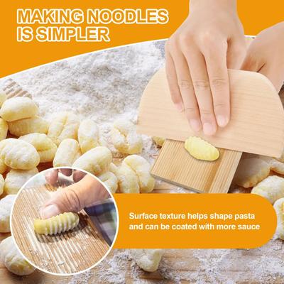 3 st Trägnocchibrädor Med Räfflad Textur Återanvändbara Cavatellipasta Brädor Mångsidiga Gnocchi Kavlingsbrädor för Pasta
