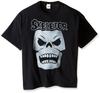 Masters of The Universe Adult New T-Shirt - White Skeletor Face Under Name