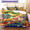 3pcs Custom Name SuperZings Bedding Set Duvet Cover Closure Includes 1 Duvet Cover & 2 Pillowcases for All Seasons Bedroom Decor