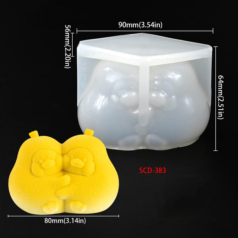 Dyreform Sjokolade Godteri Former Kapibara Slange Flodhest Sel Silikon Bakeform Isbitbrett Bryllup Festival