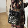Winter Space Cotton Tote Bag For Women Fashion Casual Messenger Bag Designer Puffy Handbag Large Capacity Shoulder Bag
