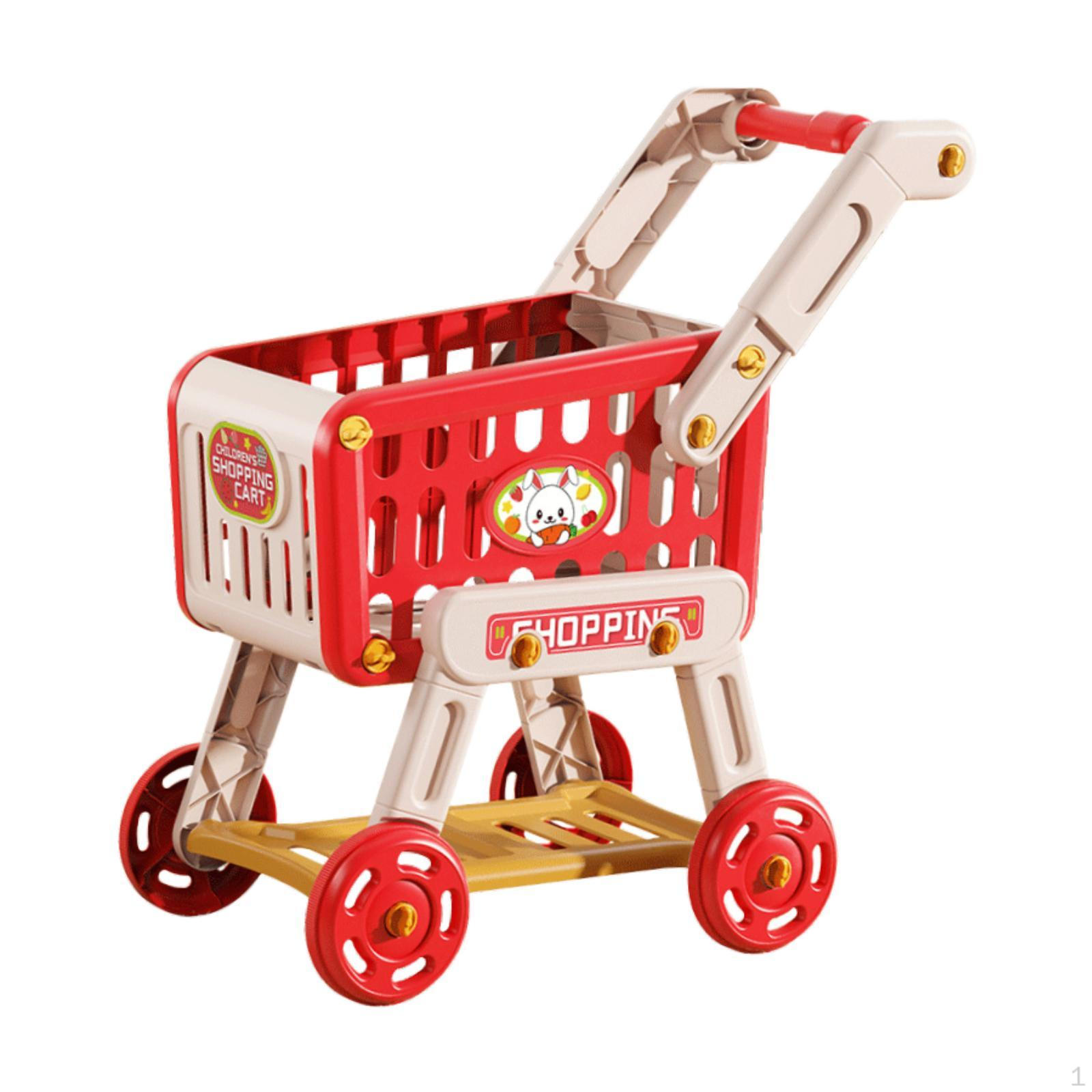 

Детская тележка для покупок, ролевая игра, игрушка-тележка для супермаркета, игрушка-тележка для мальчиков и девочек зелёный