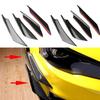 4Pcs Aerodynamic Design EVO Style Wind Splitter Bumper Fins  Automotive Protective Trim
