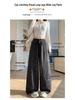 Damen Vintage High-Waist Locker Leopard Print Weite Hosen