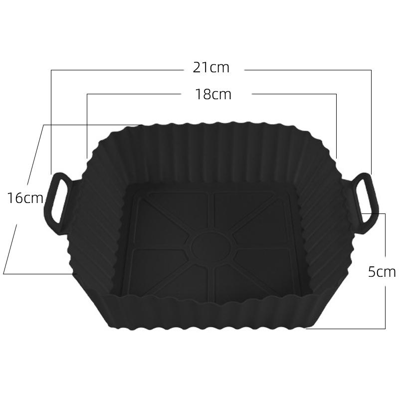 Air Fryer Silicone Liners Pot Basket Cooking Gadgets Baking Tray Non-stick Pizza Pan Oven Kitchen Accessories Reusable TMZ